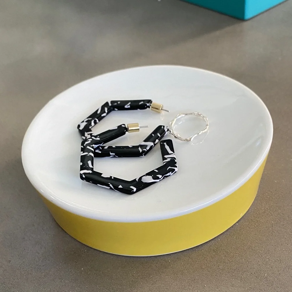 West Elm White Ceramic Accent Dish